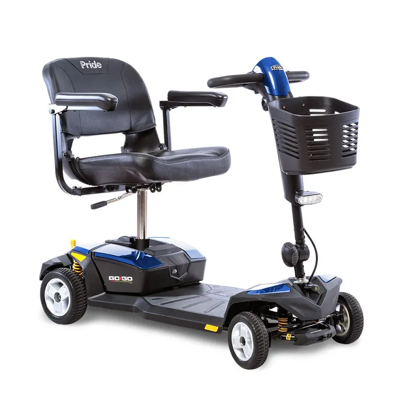 Pride Go-Go LX with CTS 4-Wheel mobility scooter in Blue