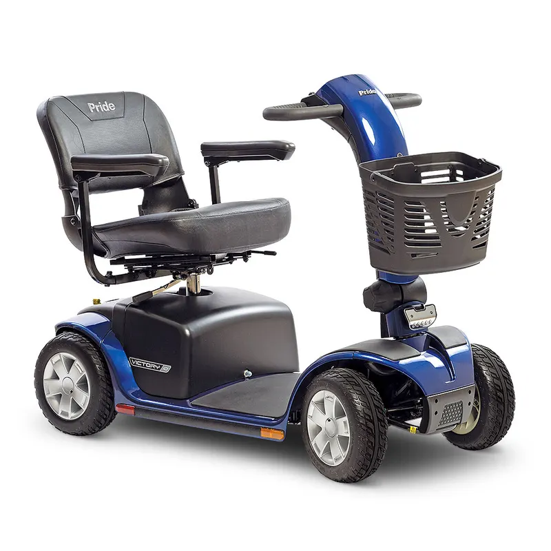 Pride Victory 10 4-Wheel mobility scooter in Viper Blue