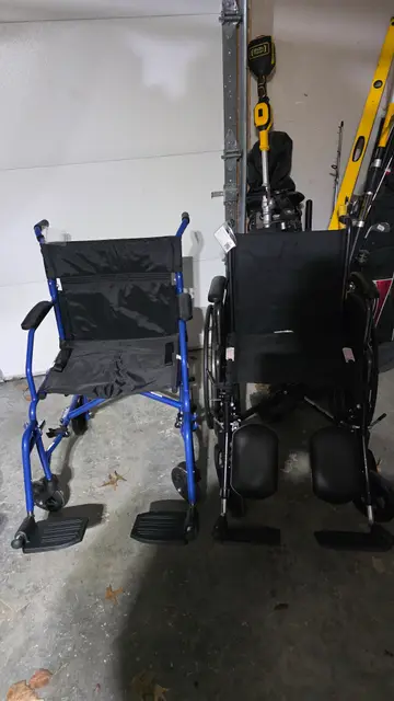 Wheelchair at a folded wheelchairs, Kansas City