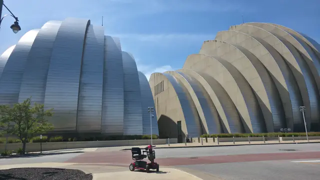 Mobility scooter at Kauffman Center for the Performing Arts, Kansas City